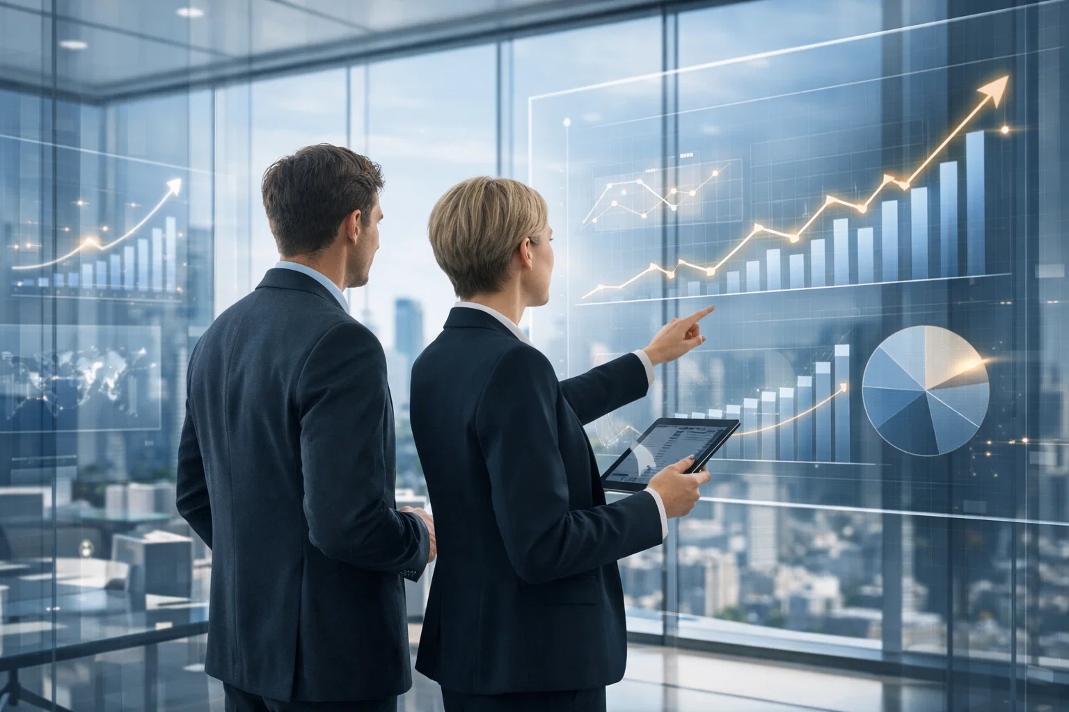 Forex SEO organic growth dashboard showing rising traffic trends and CFD broker performance.